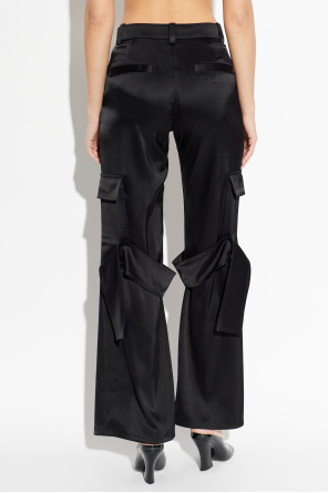 Courrèges Satin cargo pants