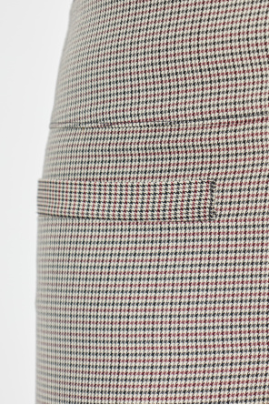 Courrèges Spodnie ze wzorem w pepitkę