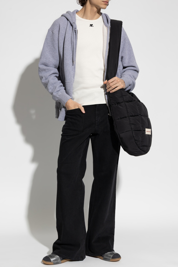 Courrèges Jeansy z nogawkami o prostym kroju