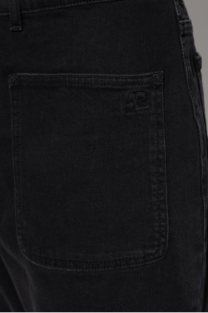 Courrèges Jeansy z nogawkami o prostym kroju