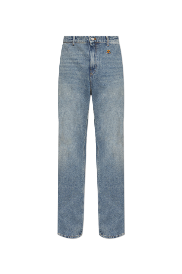 Courrèges Jeansy z szerokimi nogawkami