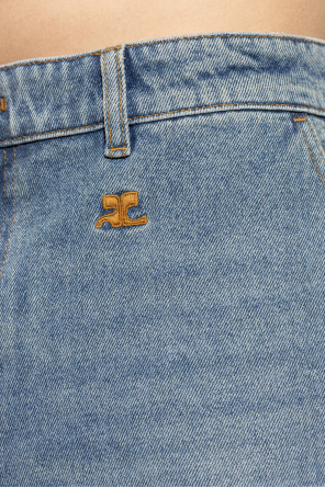 Courrèges Jeansy z szerokimi nogawkami
