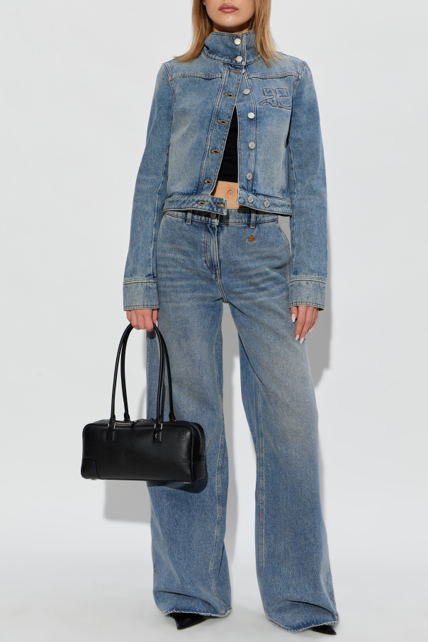 Courrèges Jeans with asymmetrical legs
