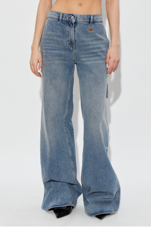 Courrèges Jeans with asymmetrical legs