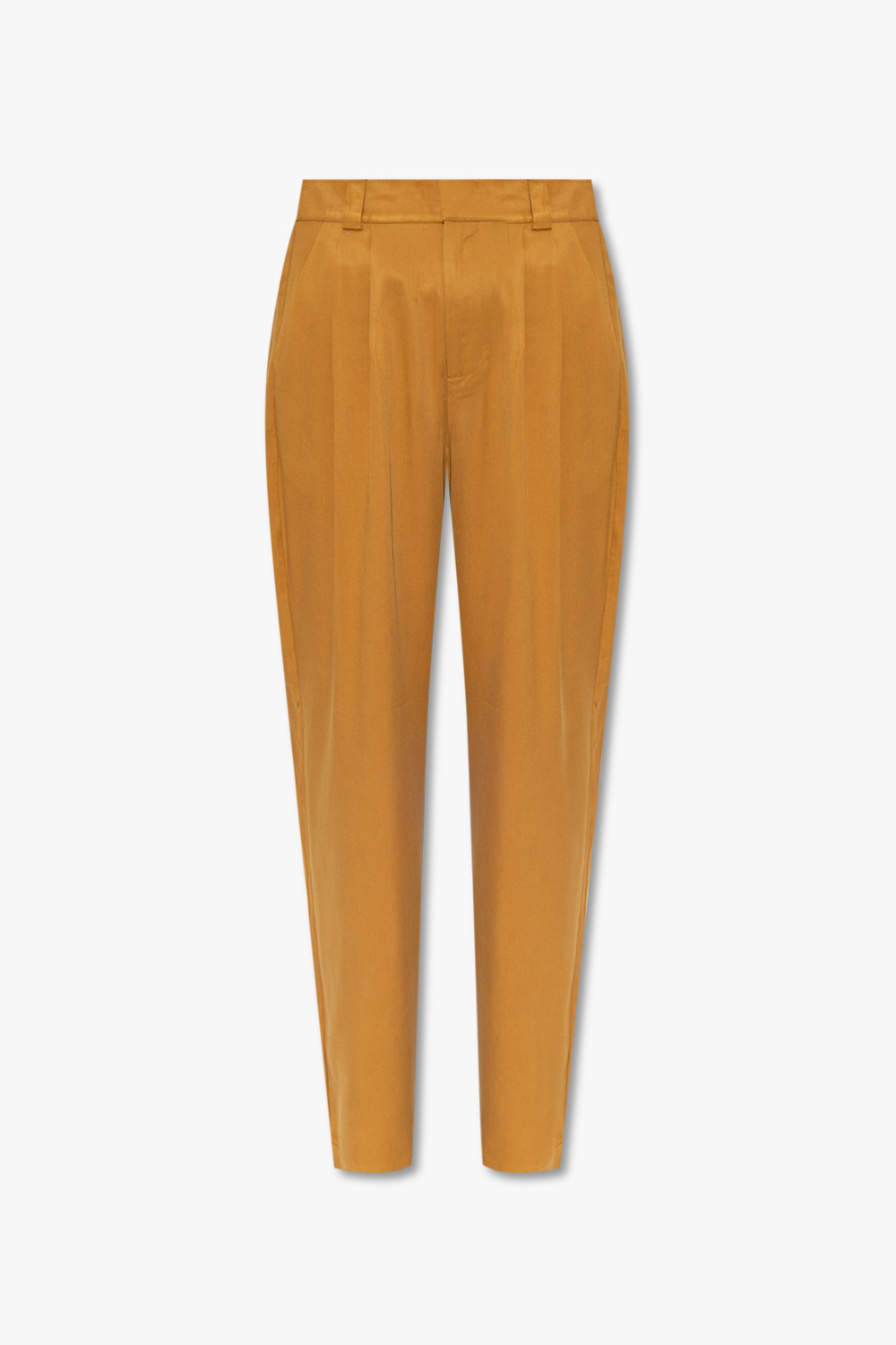 buy topshop side split puff sleeve dress ‘Ginger’ trousers with pleats