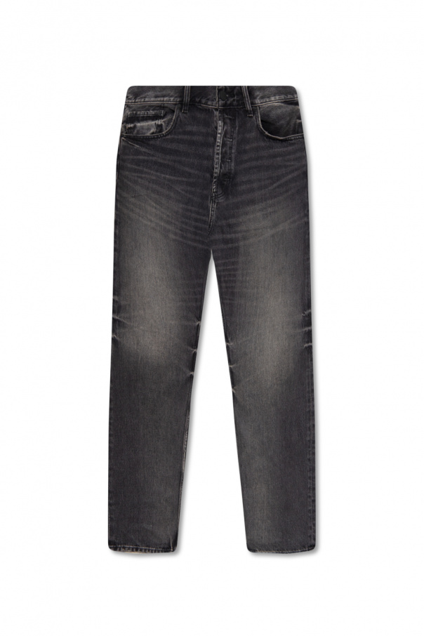 Pieces Tall Jeans 'LILI' grigio denim Shorts aus Baumwoll-Fleece