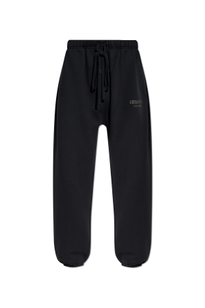 Sweatpants with logo patch