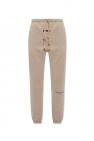 Fear Of God Essentials beige Sweatpants with logo