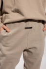 Fear Of God Essentials beige Sweatpants with logo