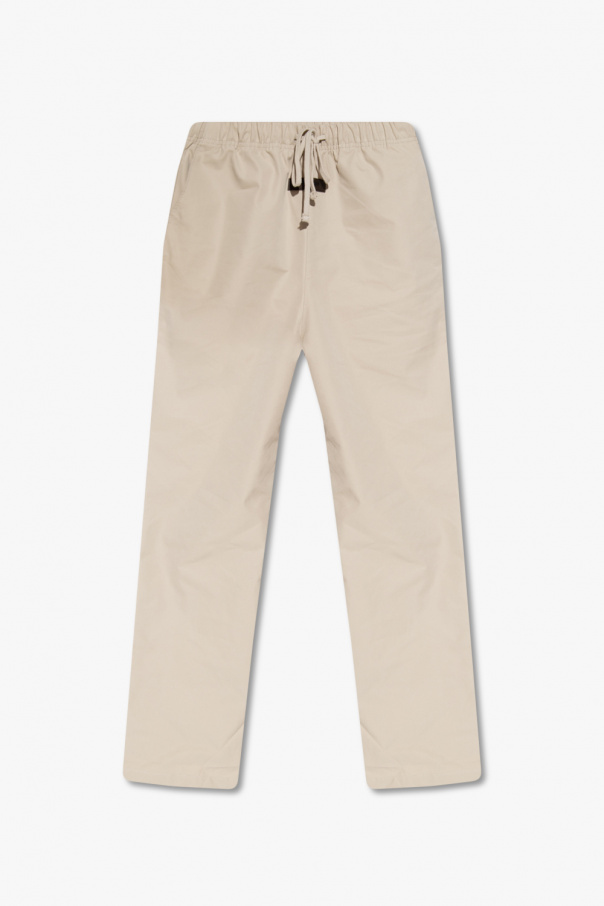 Fear Of God Essentials Leather trousers with logo