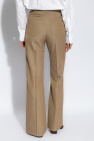 Victoria Beckham BROWN Creased Trousers