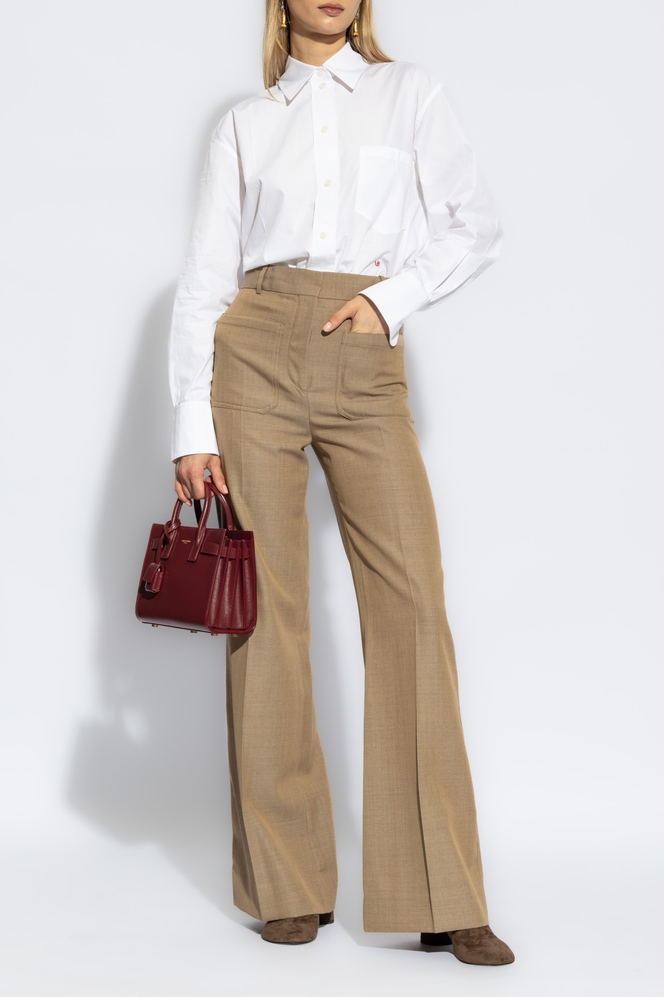 Victoria Beckham Creased calca trousers