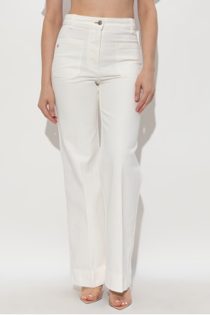 Victoria Beckham Jeansy z logo