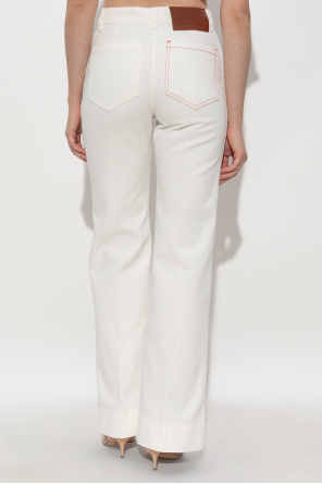 Victoria Beckham Jeansy z logo