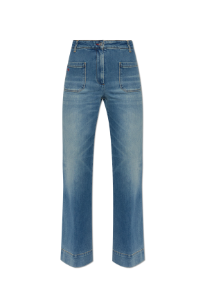 Jeans with slightly flared legs