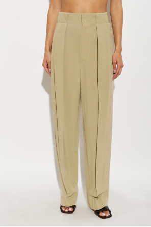 Victoria Beckham Spodnie z zaszewkami