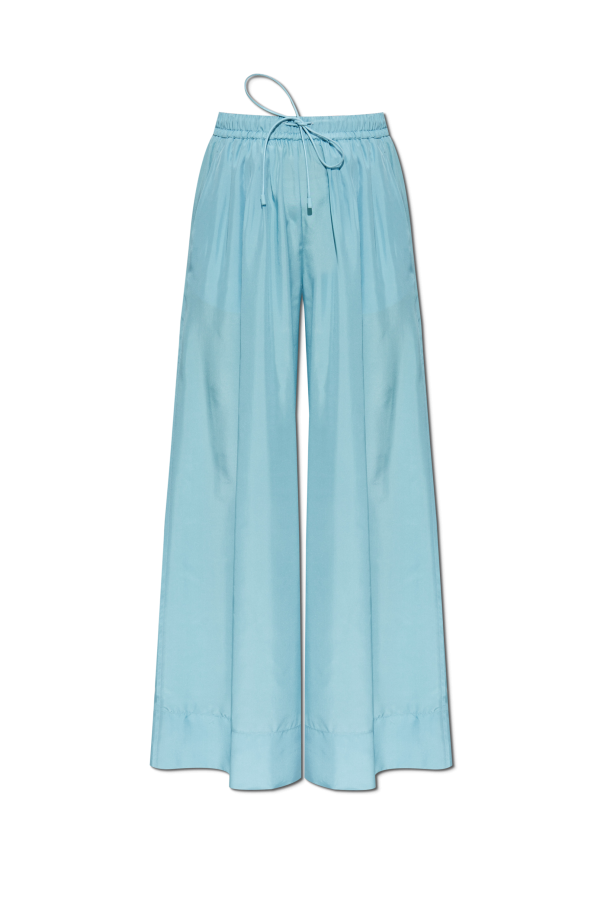 Silk loose-fit trousers od forte_forte