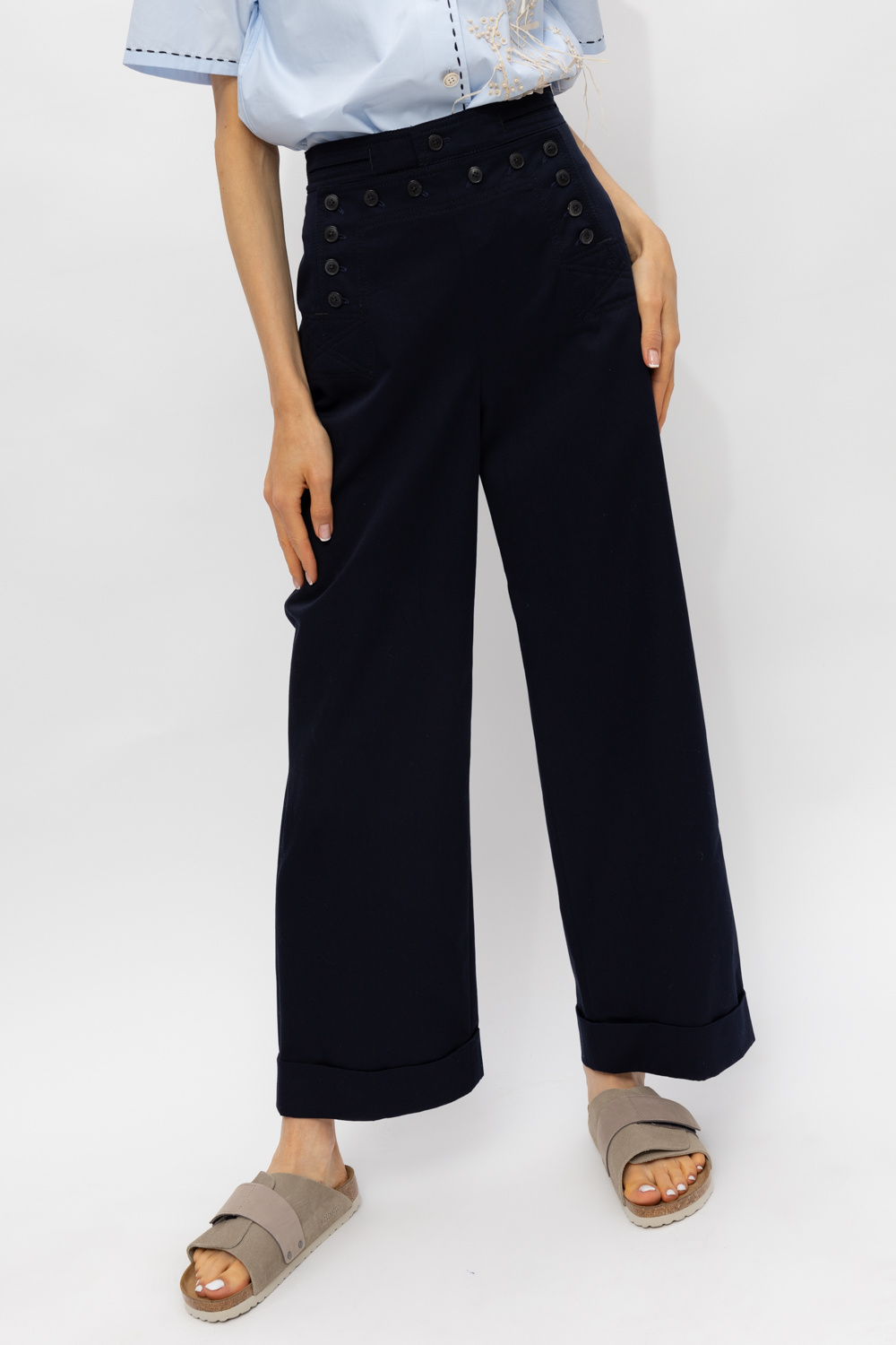 Tory Burch trousers Baker with buttons