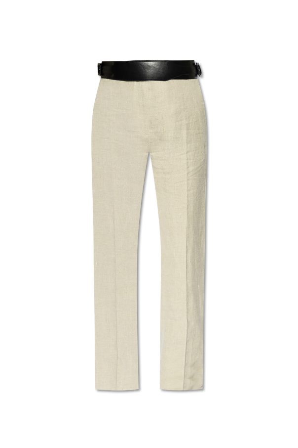 FERRAGAMO Linen trousers by FERRAGAMO