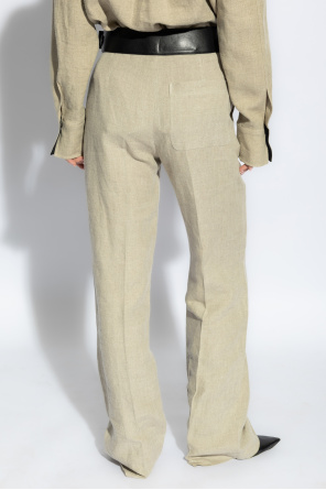 FERRAGAMO Linen trousers by FERRAGAMO
