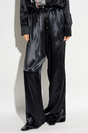 FERRAGAMO Loose-fitting satin trousers