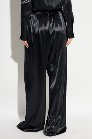 FERRAGAMO Loose-fitting satin trousers