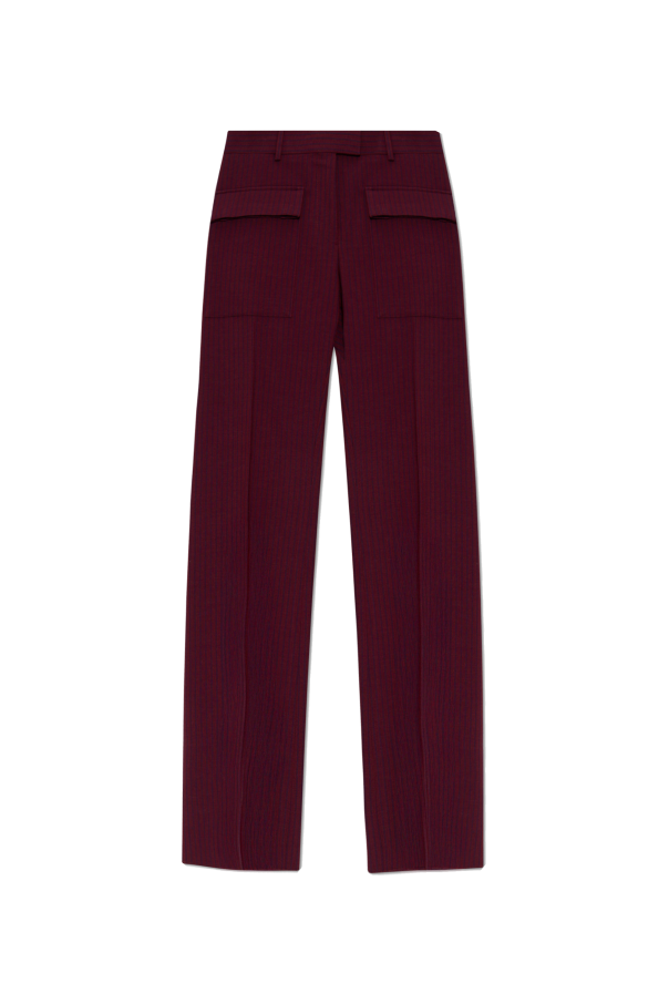 FERRAGAMO Wool pants with striped pattern