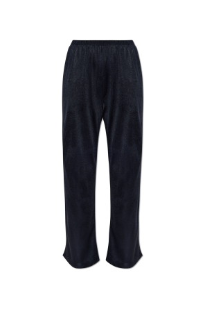 Trousers with Lurex thread