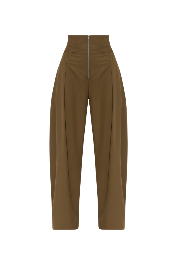 Wool high-waisted trousers od FERRAGAMO