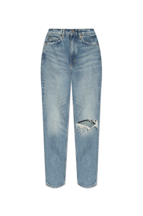 Jeans with tapered legs