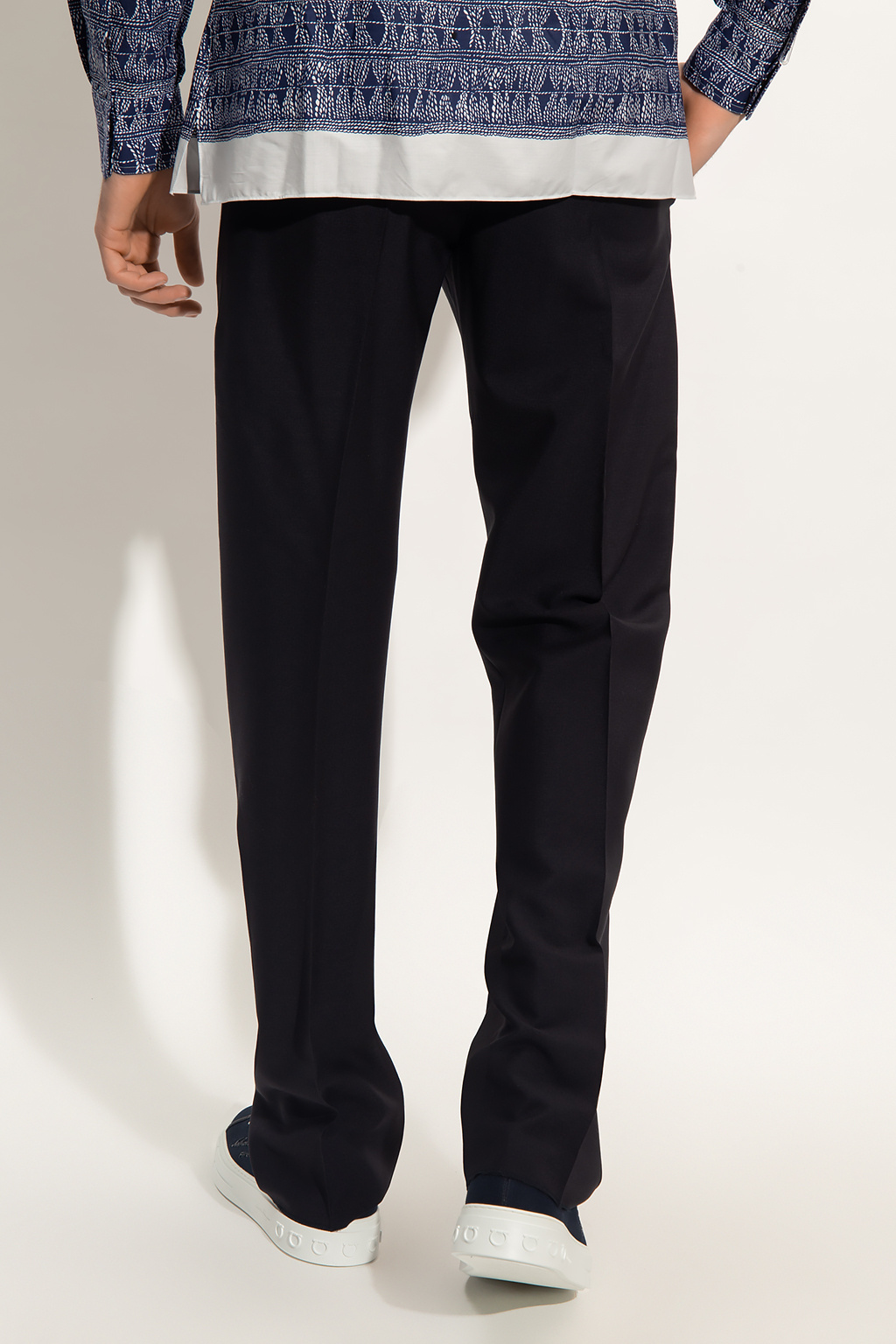 Salvatore Ferragamo Trousers with stitching details
