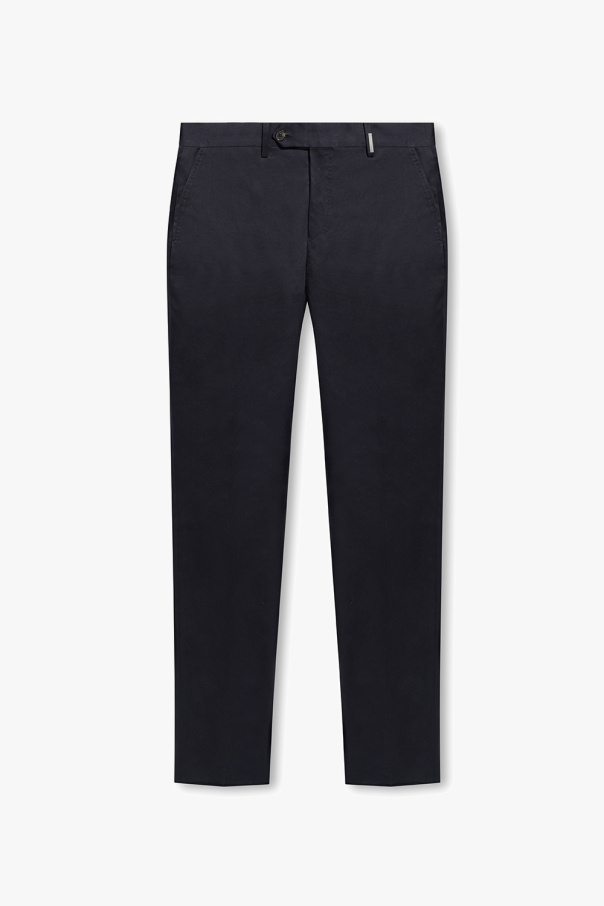 FERRAGAMO Cotton pleat-front Making trousers