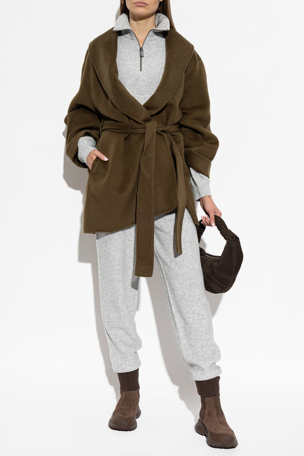 Victoria Beckham Wool trousers with cuffed legs