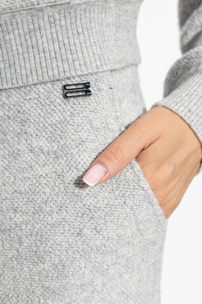 Victoria Beckham Wool trousers with cuffed legs