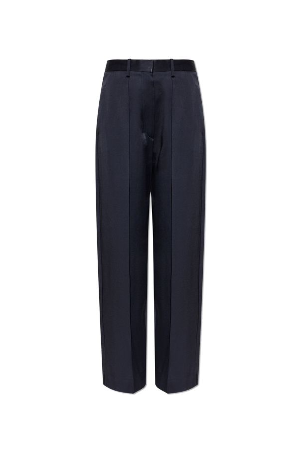Victoria Beckham Satin pleated trousers