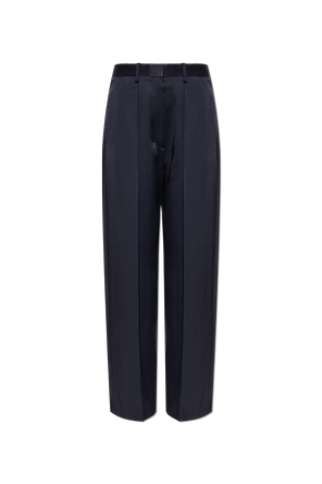 Pantalones satinados con pinzas