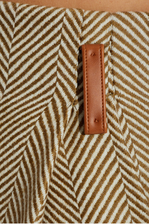 forte_forte Hosen mit Fischgrätmuster