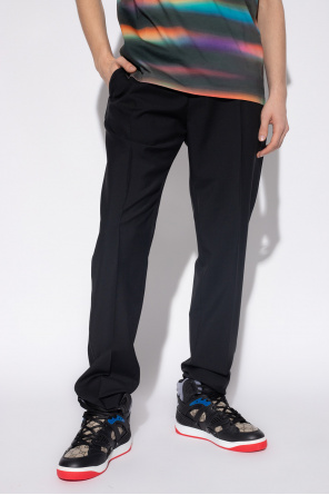 FERRAGAMO Wool pleat-front WITH trousers