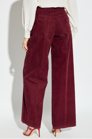 forte_forte Trousers with a velvet finish