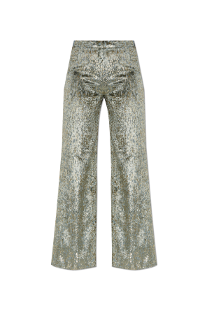 Pantalones de terciopelo con hilo de lúrex