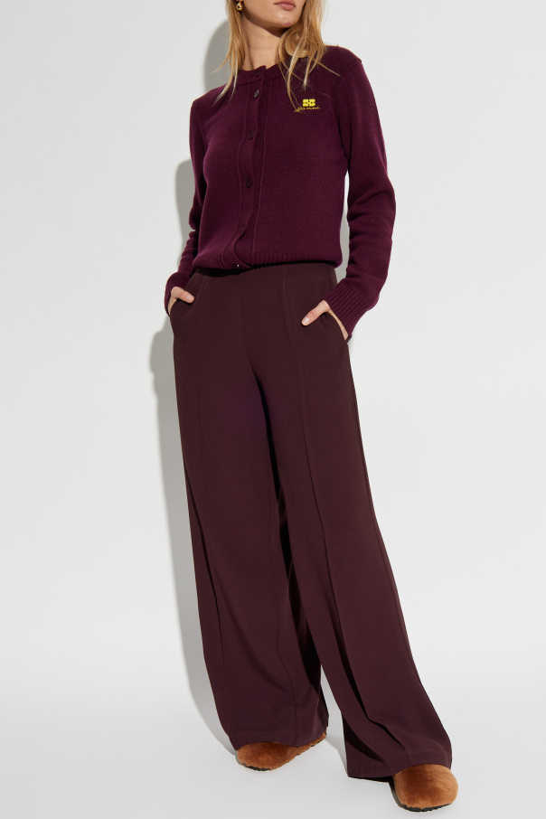 forte_forte Wide-leg pleated trousers