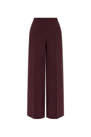 Pantalones de pierna ancha con raya marcada