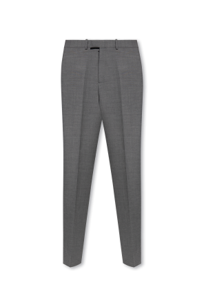 Wool pleat-front trousers od FERRAGAMO
