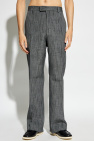 FERRAGAMO GREY Creased Trousers