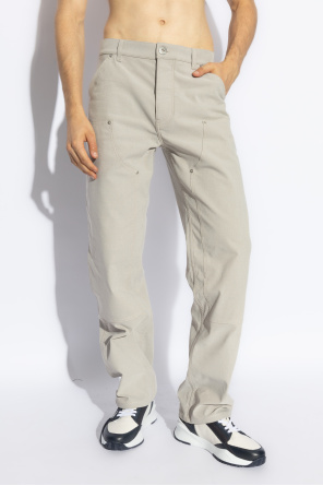 FERRAGAMO Spodnie z prostymi nogawkami