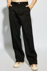 FERRAGAMO BLACK Creased trousers