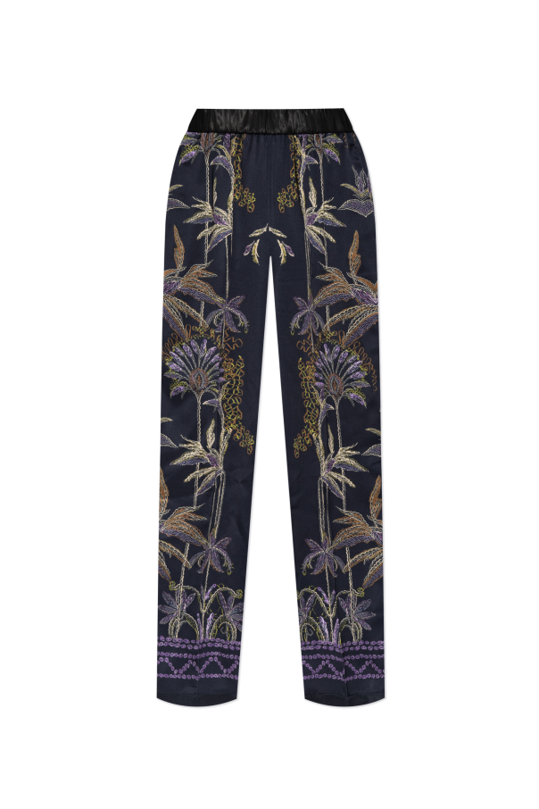 Satin trousers with print od forte_forte