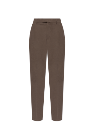 Creased trousers