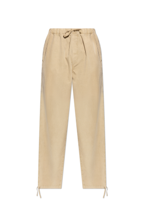 Pantalones de algodón de corte holgado
