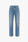 Weekday Rowe Ljusrosa jeans med raka ben och slits i ekologisk bomull